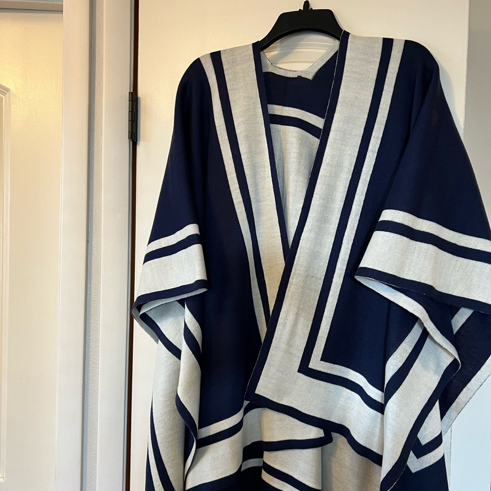 Reversible poncho.